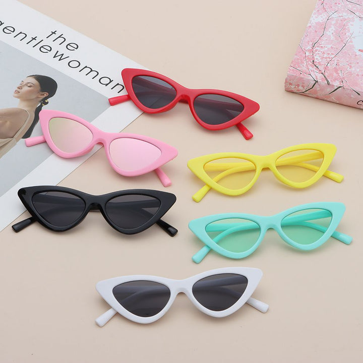 Vintage New Cat Eye Kids Sunglasses Boys Girls Small Triangle Frame Gift Sun Glasses