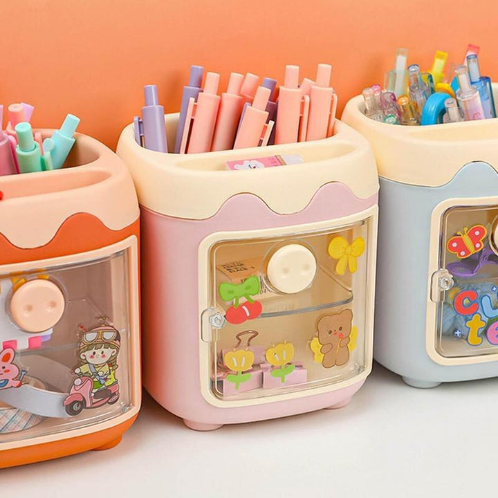 Cute Pen Holder Pencil Holder For Kids Women Adults Teens Lovable Writing utensils