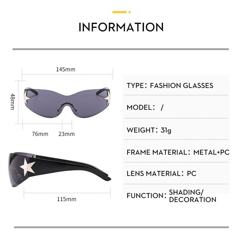 Luxury Punk Sports Sunglasses Women Brand Designer Y2K One Piece Sun Glasses