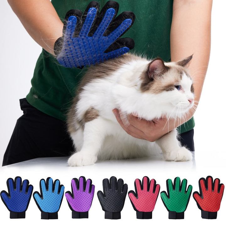 Pet Glove Cat Grooming Glove Cat Hair Deshedding Brush Gloves Dog Comb for Cats