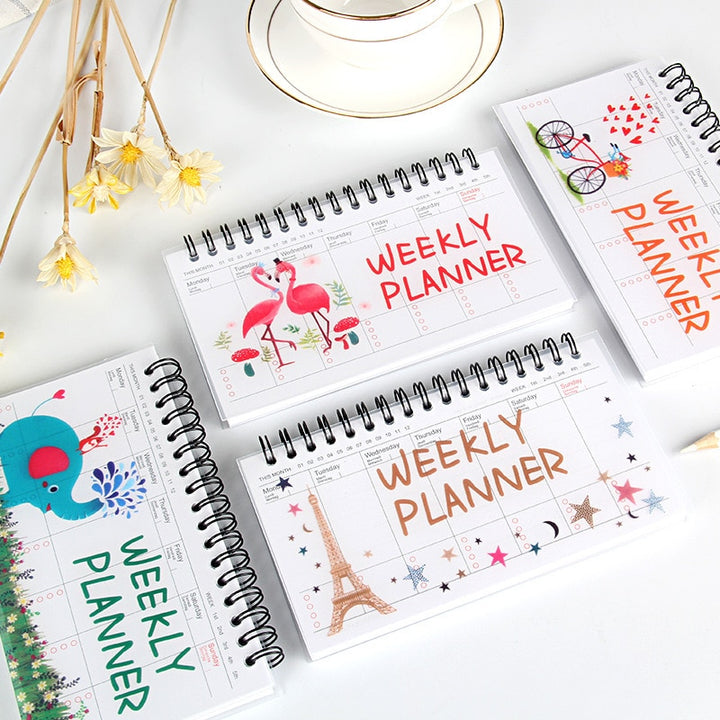 Kawaii Notebook Portable Agenda Diary Journal Weekly Monthly Planner - Pioneer Merchandise