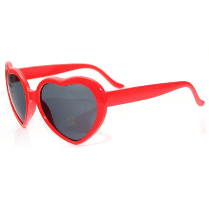 Love Special Effect Heart-shaped Glasses Fashion Heart Diffraction Sunglasses