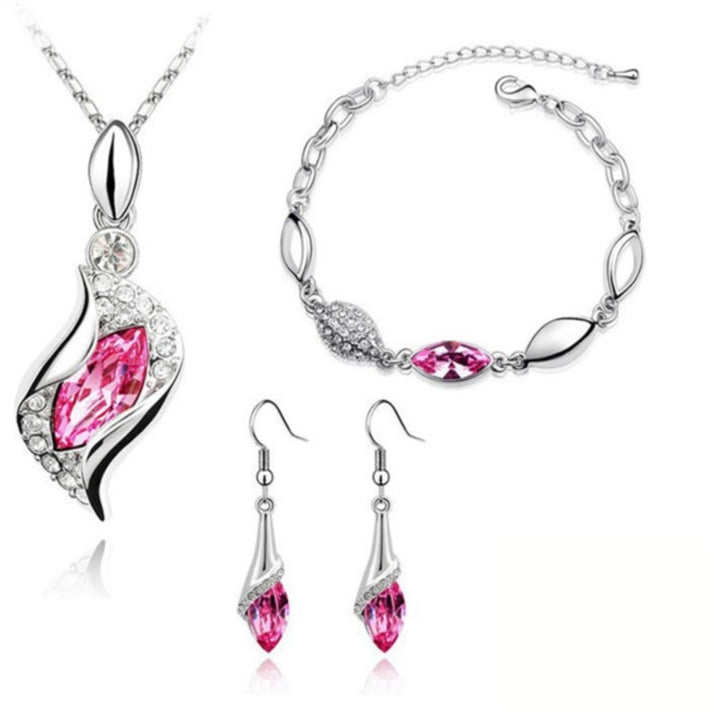 angel hawk Eyes Austrian Crystal Pendant Necklaces Earrings