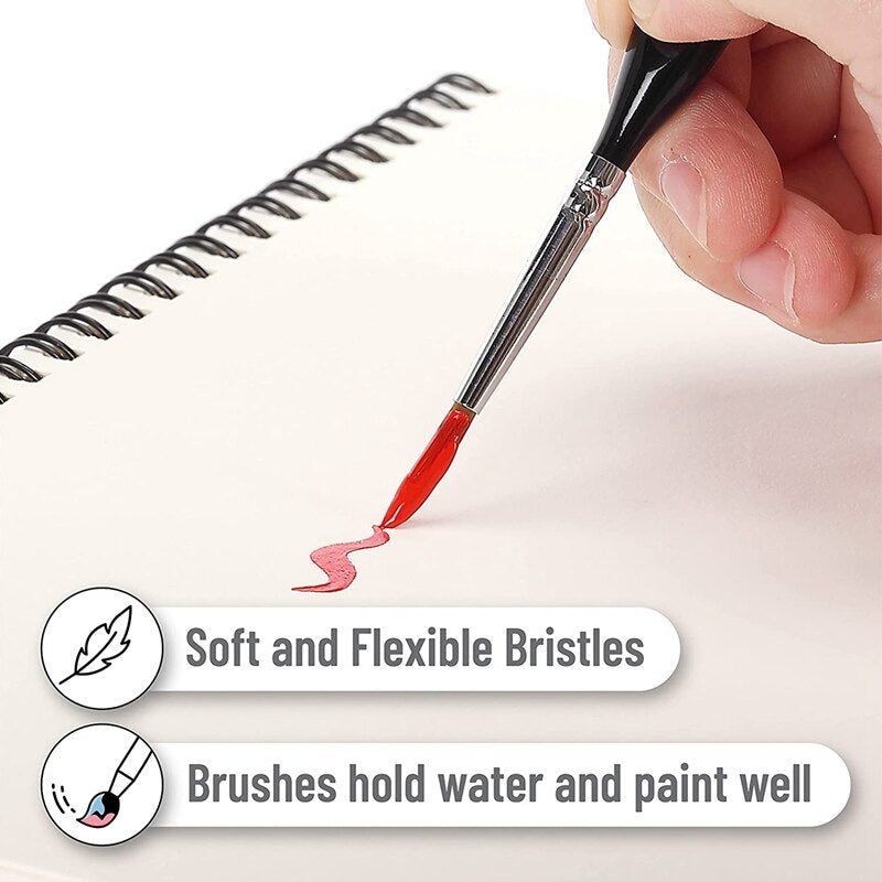 Micro-Brushes 9 Pieces Fine Brushes Fine Paint Brushes For MINI Brushes - Pioneer Merchandise