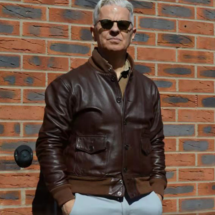 CC.100% genuine leather men jacket