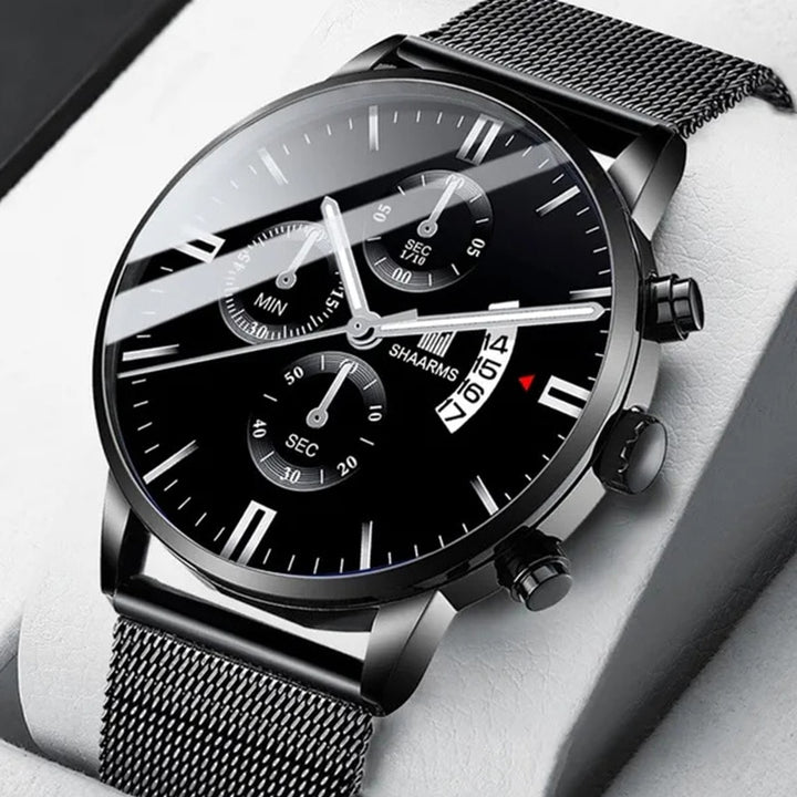 Business Men's Watch Brand Luxury Male Quartz Watches Minimalist Casual Leather Strap Digital Wristwatch