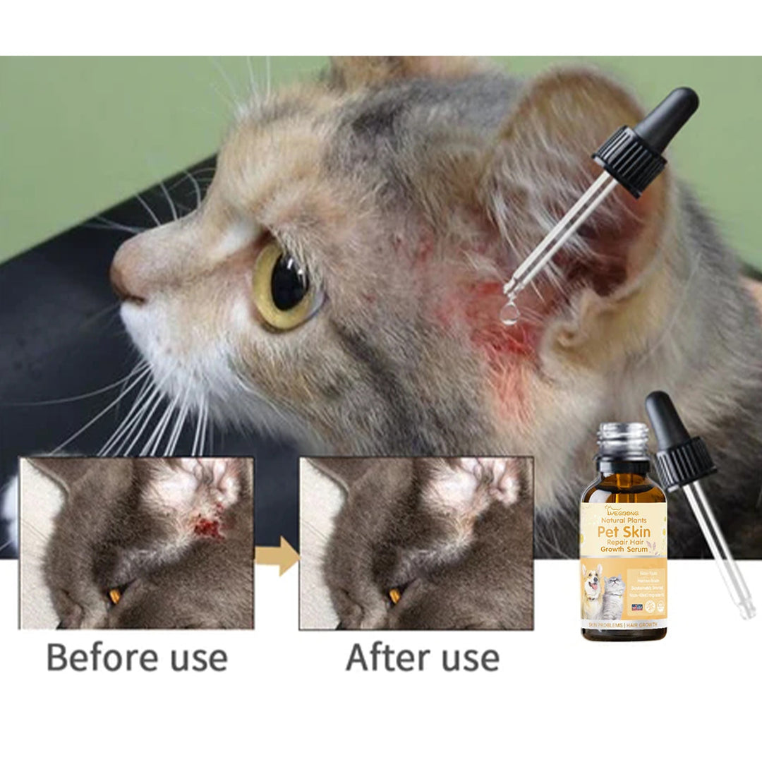 Pet Skin Disease Liquid Fur Repair Cat Hair Loss Wound Recover Anti Mite Dog Itch Relieve