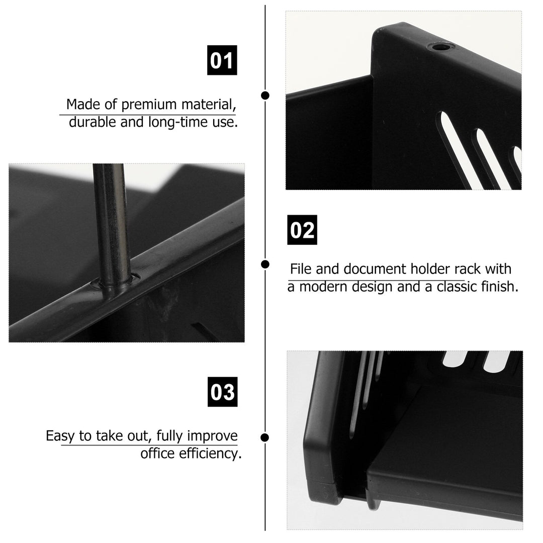 Desktop File Rack Company Tray Holder Office Magazine - Pioneer Merchandise