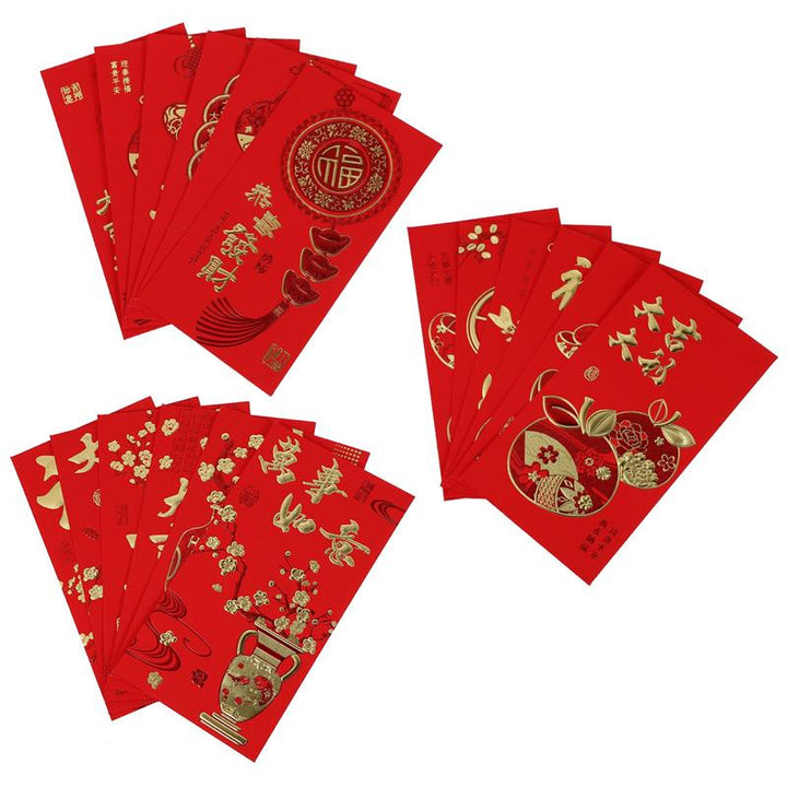 30/36Pcs Chinese Hongbao Red Packet Envelope - Pioneer Merchandise